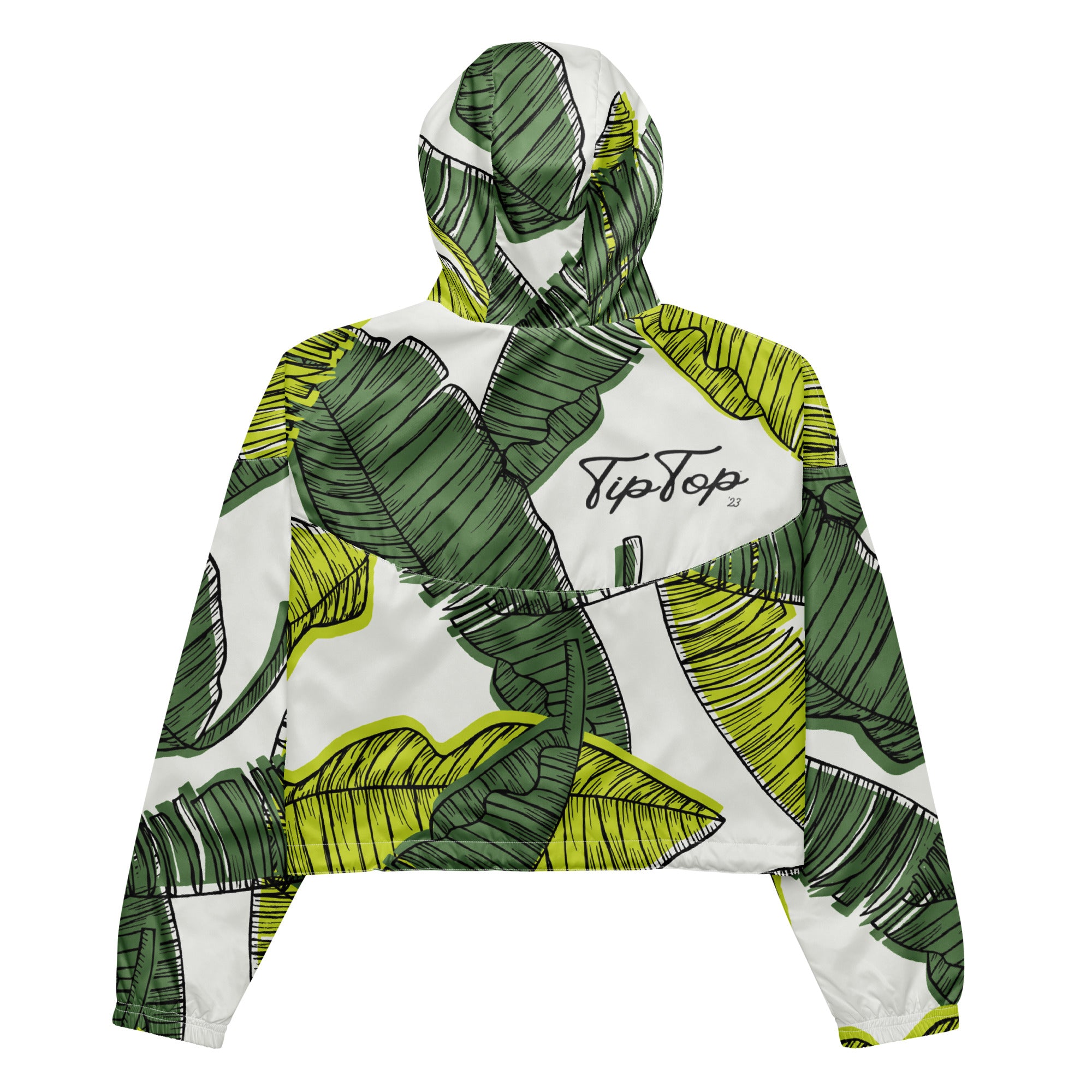 Leaf Cropped Windbreaker