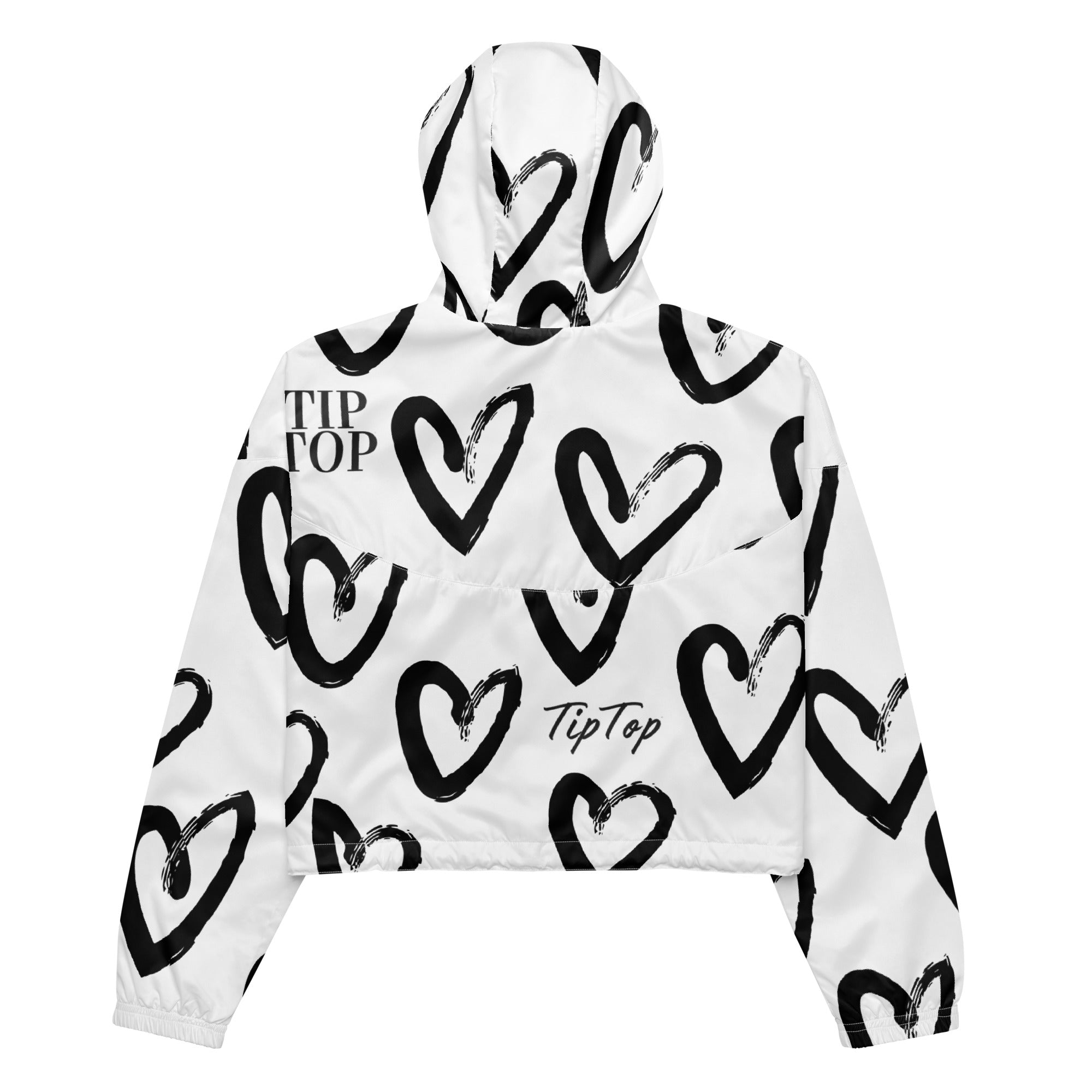 Hearts Cropped Windbreaker