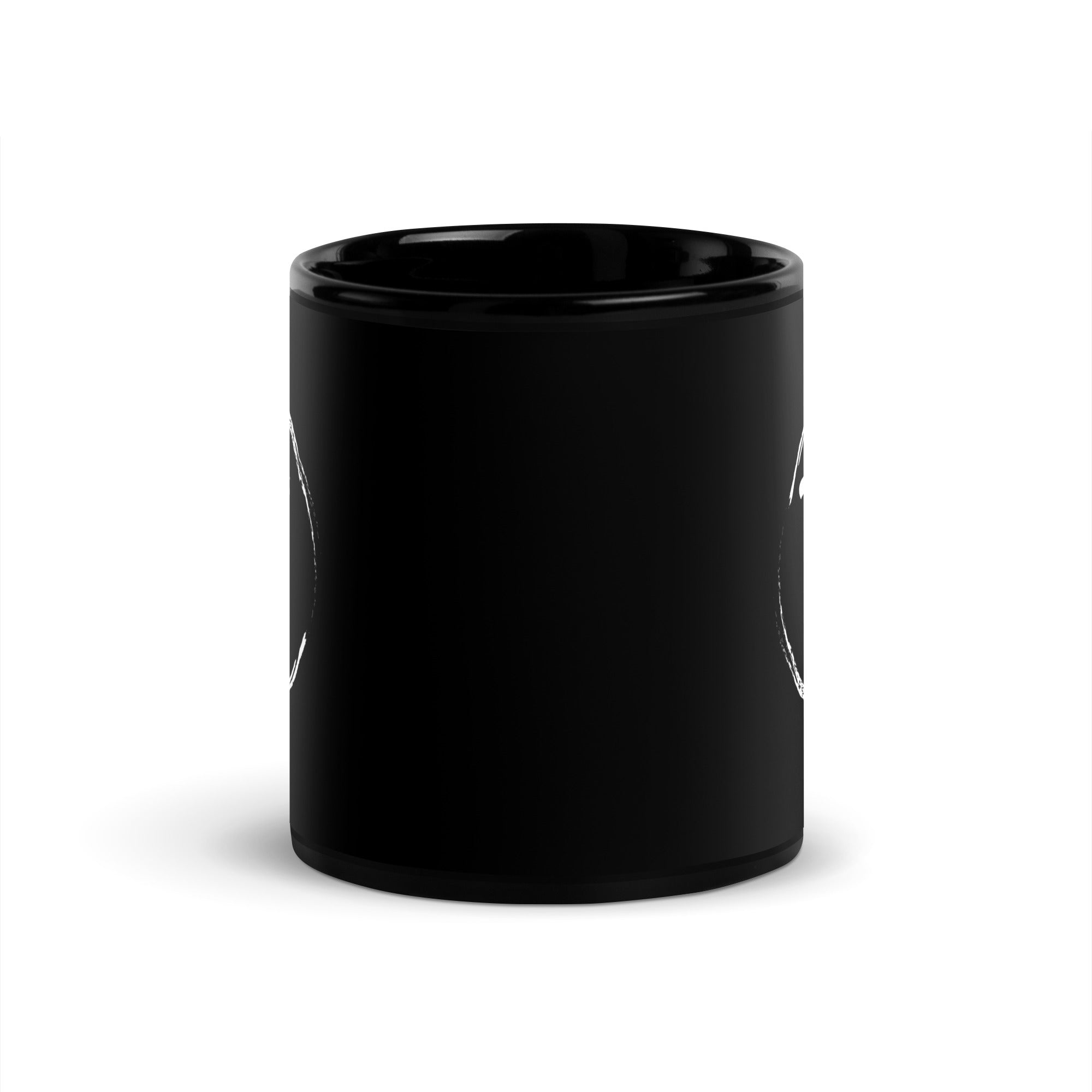 Brush Black Glossy Mug