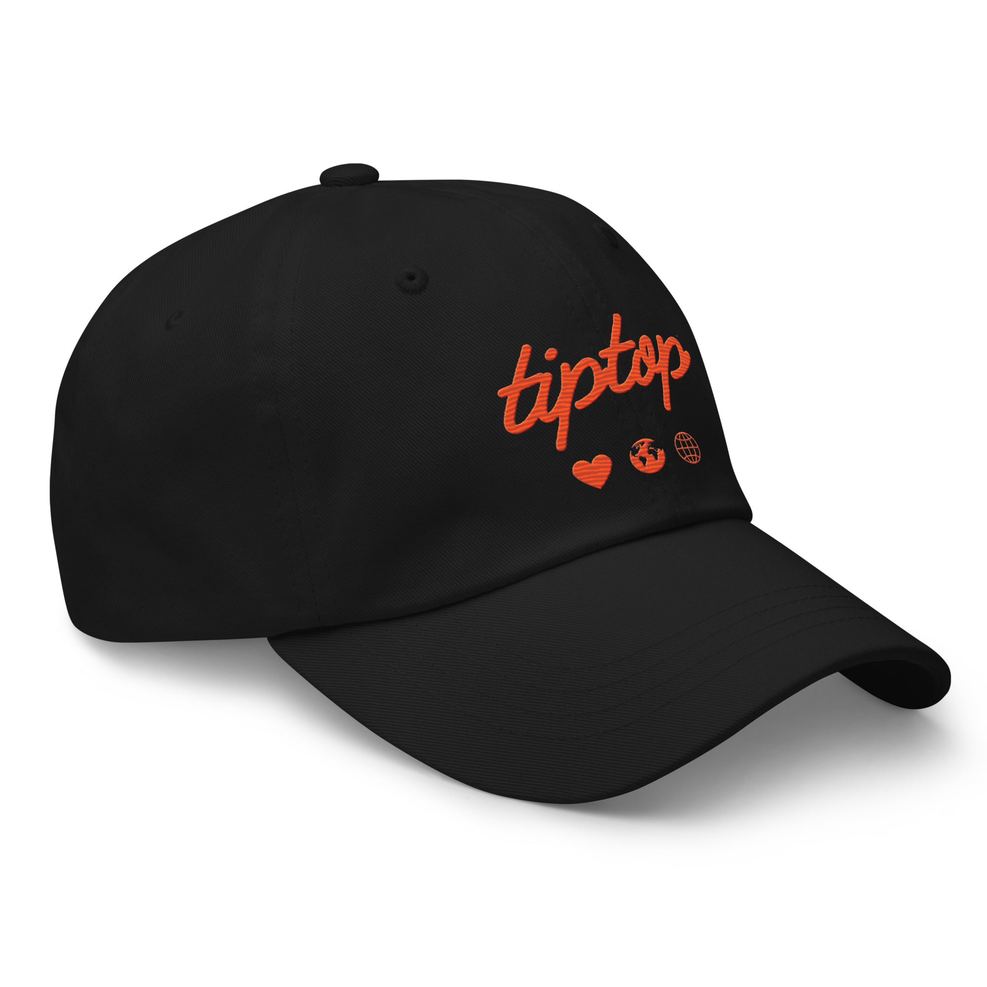 Script Dad Hat (Orange & Black)