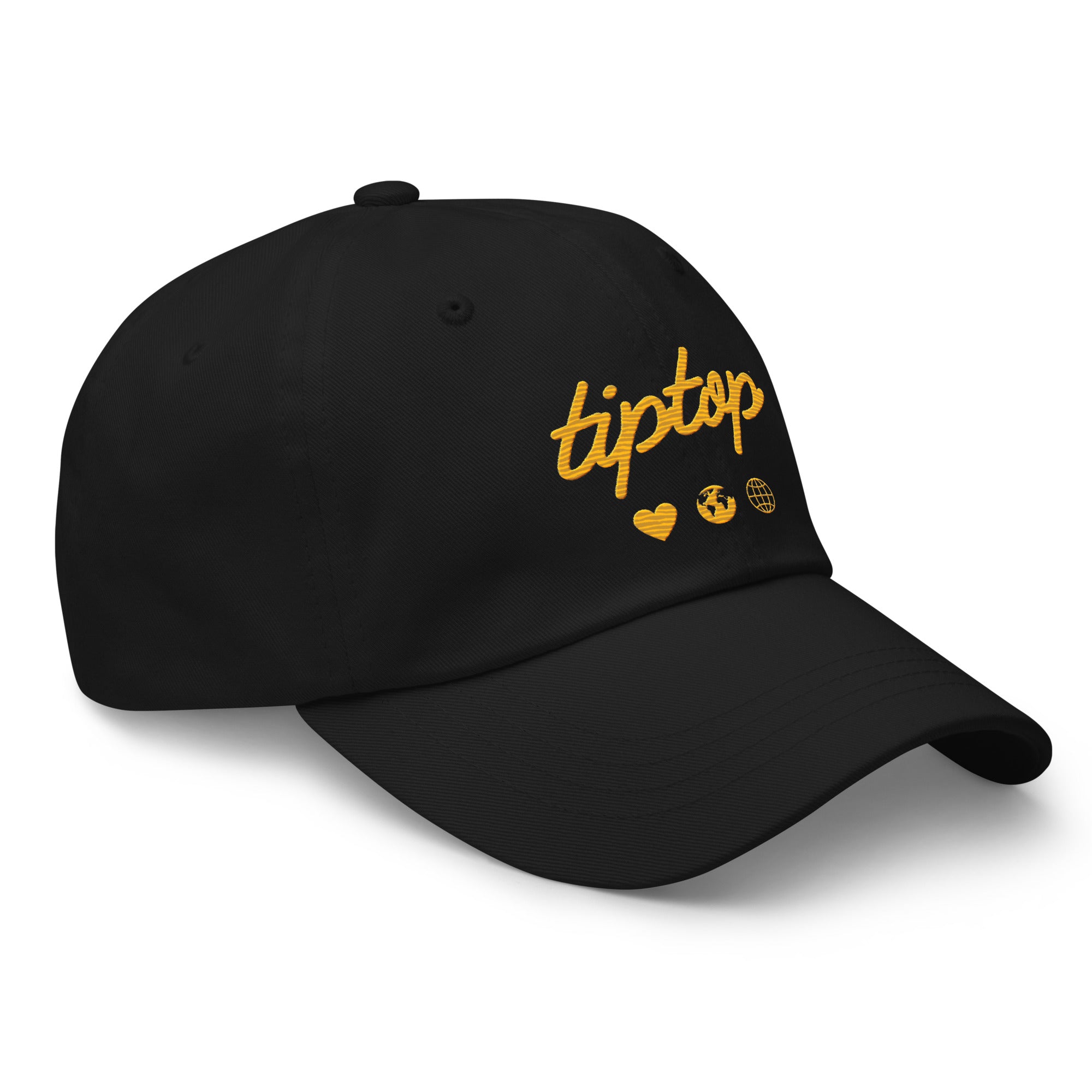 Script Dad Hat (Yellow & Black)