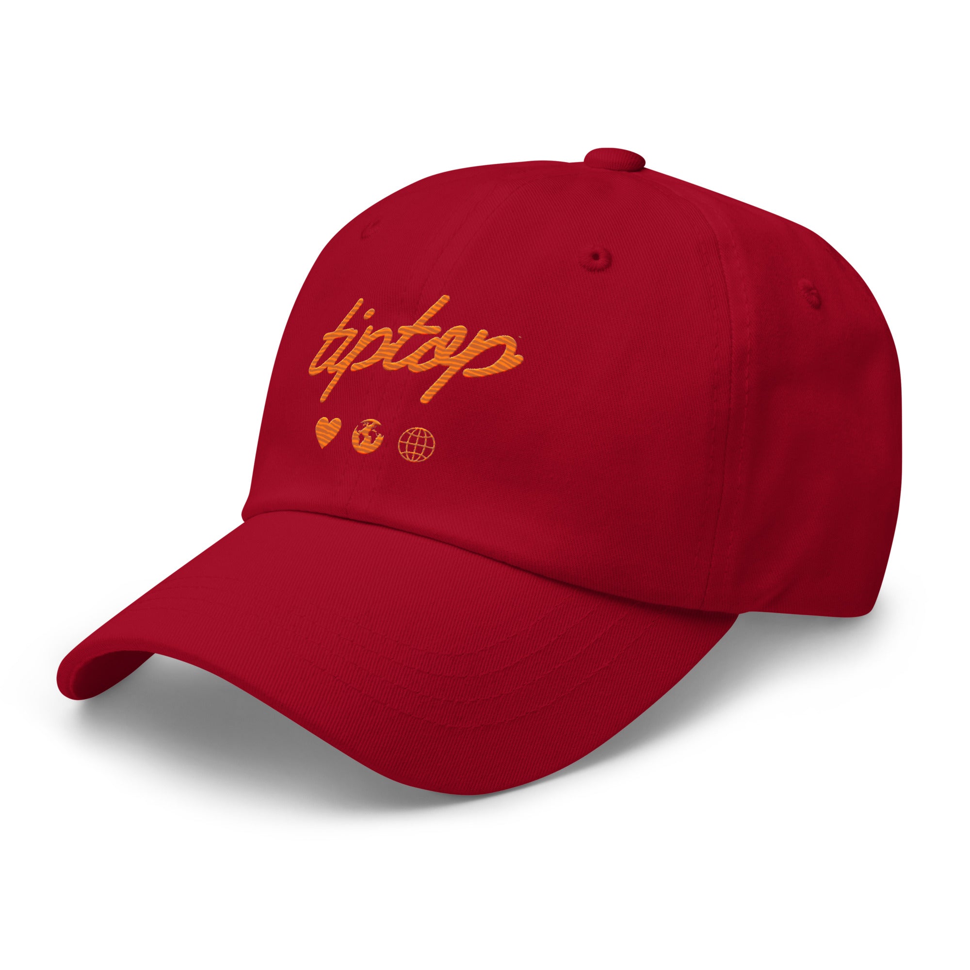 Script Dad Hat (Orange & Red)