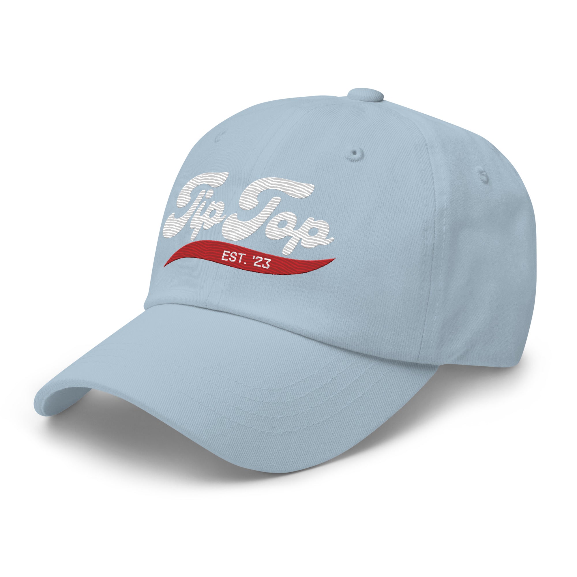 Genty Dad Hat (Red & Powder Blue)