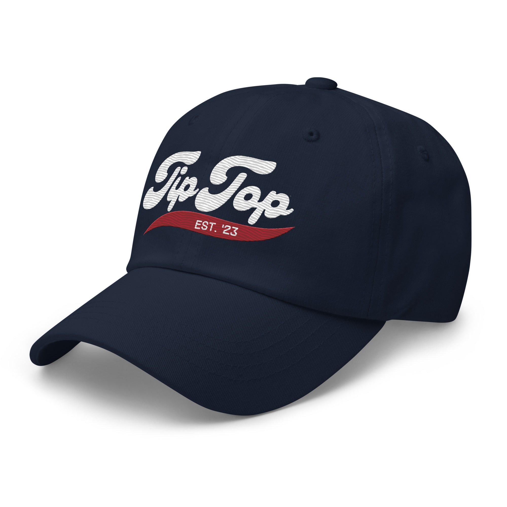 Genty Dad Hat (Red & Navy Blue)