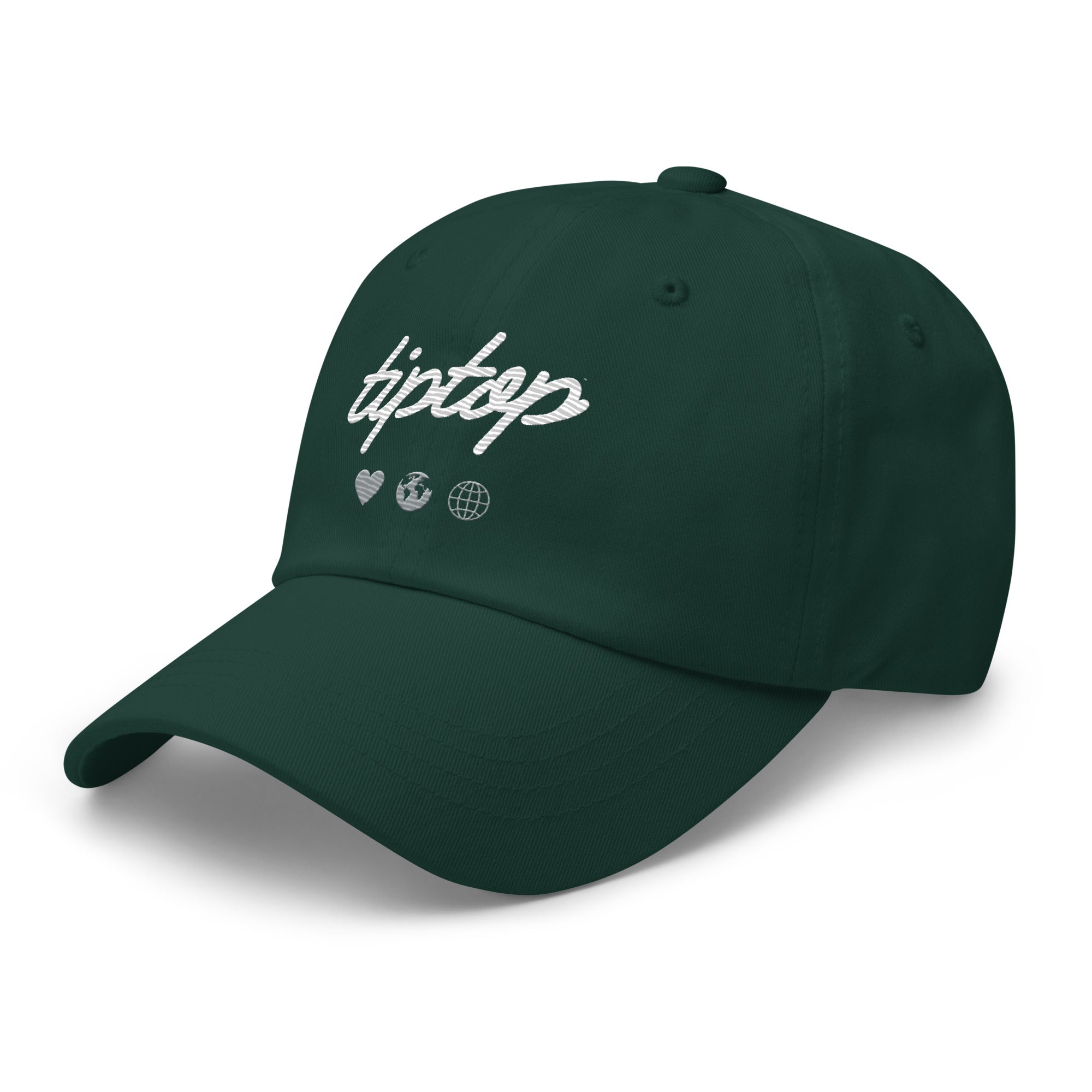 Script Dad Hat (Silver & Green)