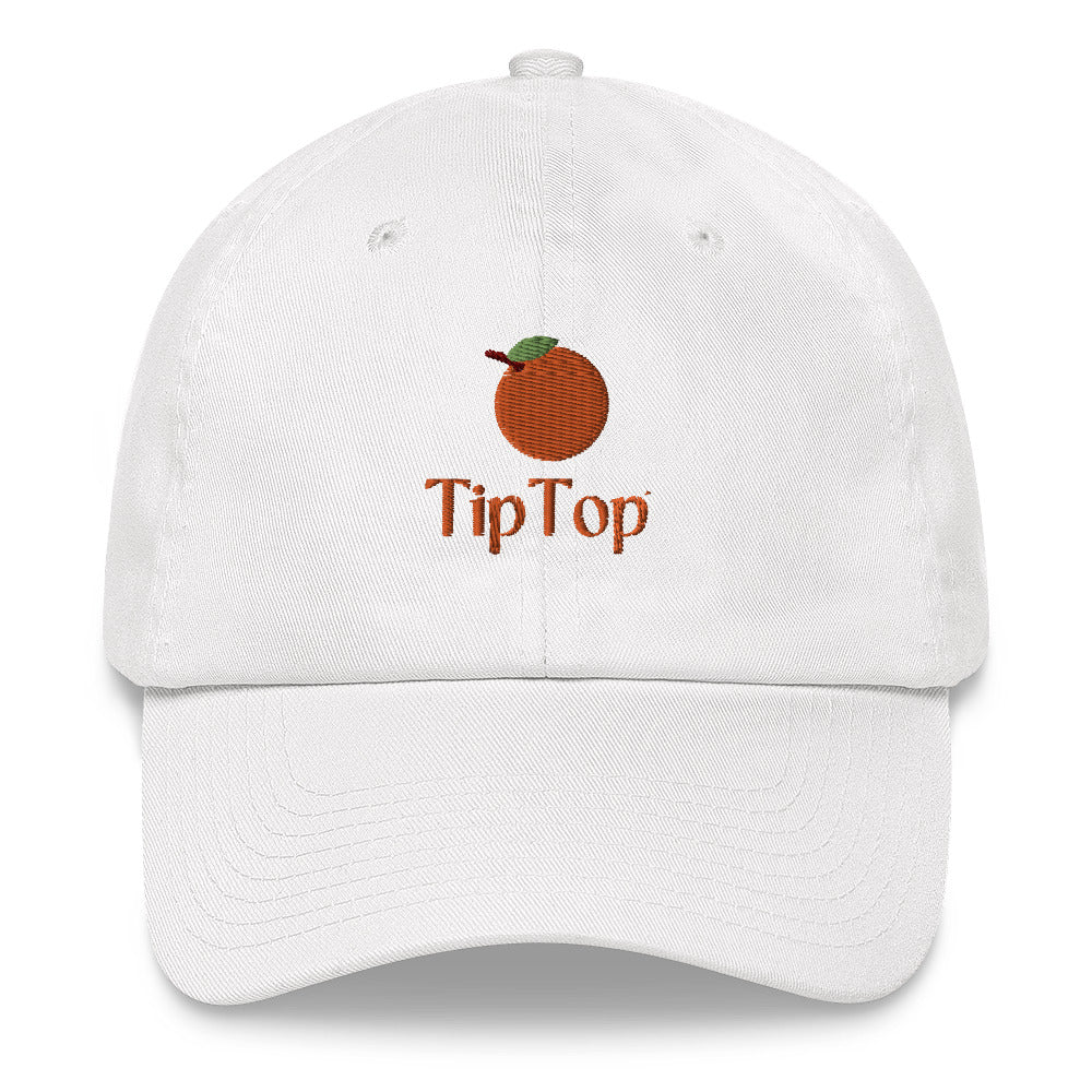 Orange Embroidered Dad Hat