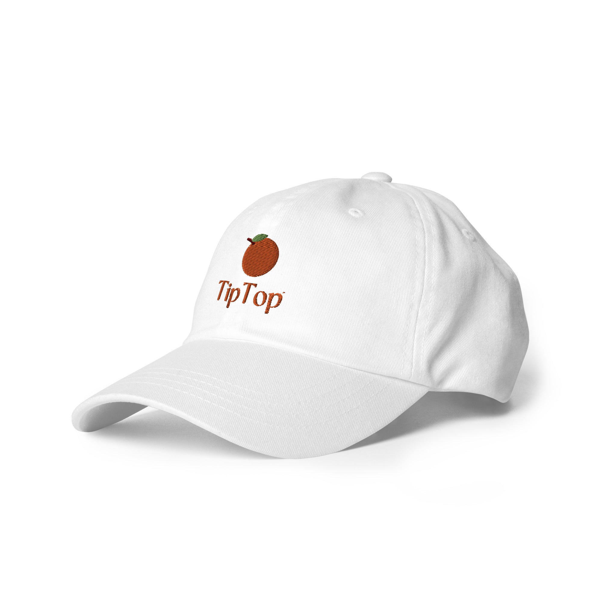 Orange Embroidered Dad Hat