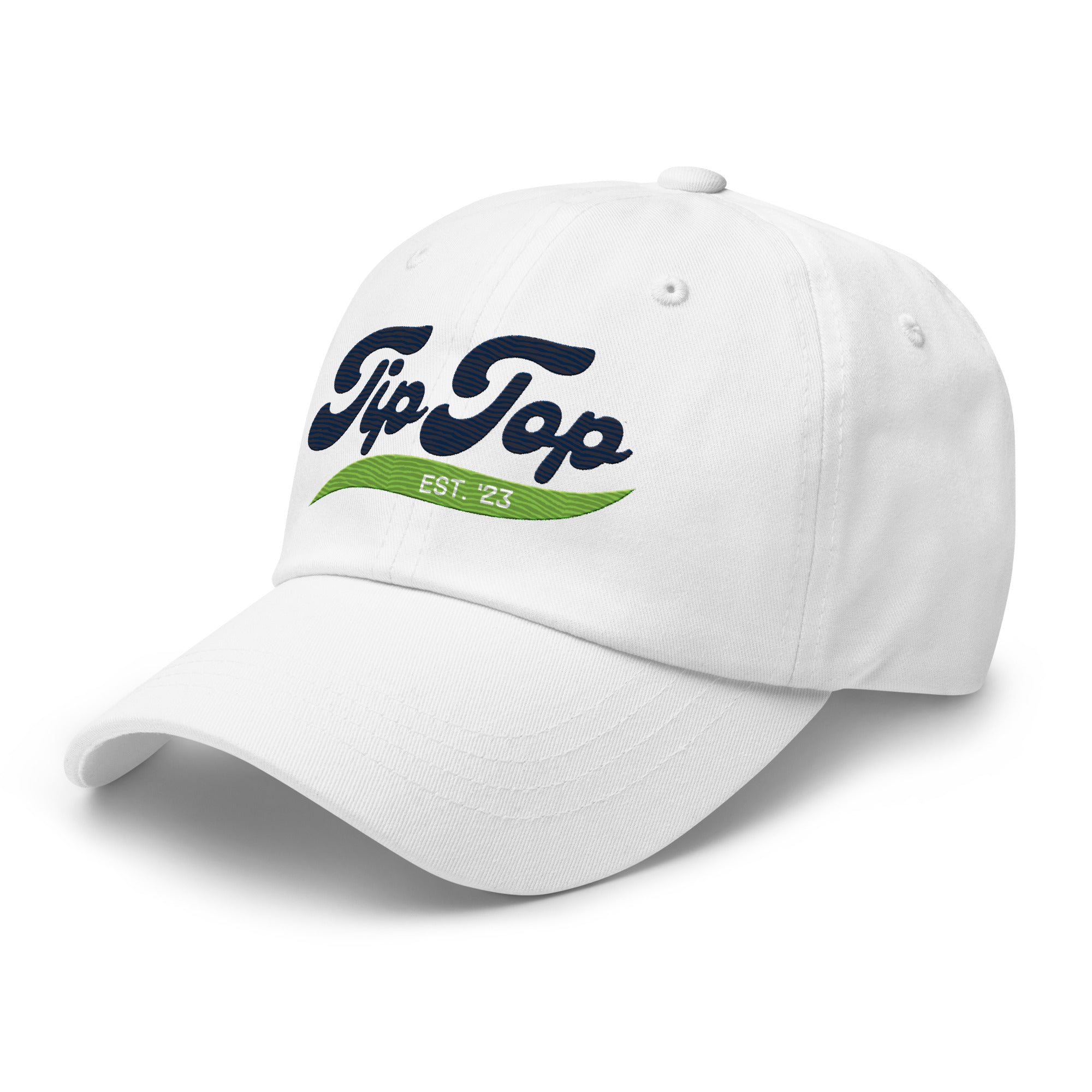 Genty Dad Hat (Green & Navy Blue) 2.0