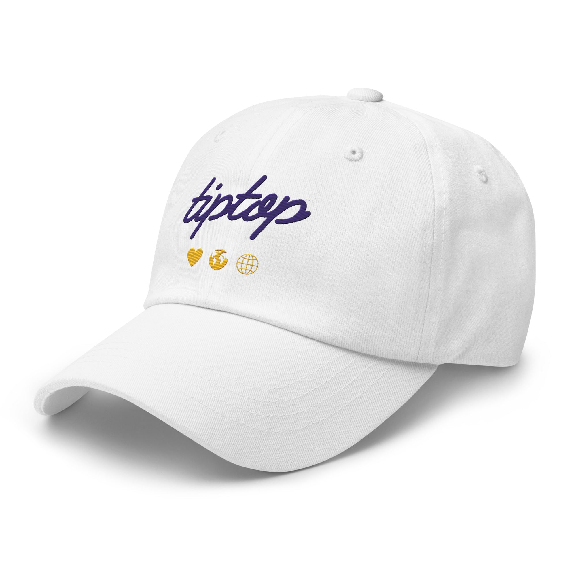 Script Dad Hat (Gold & Purple)