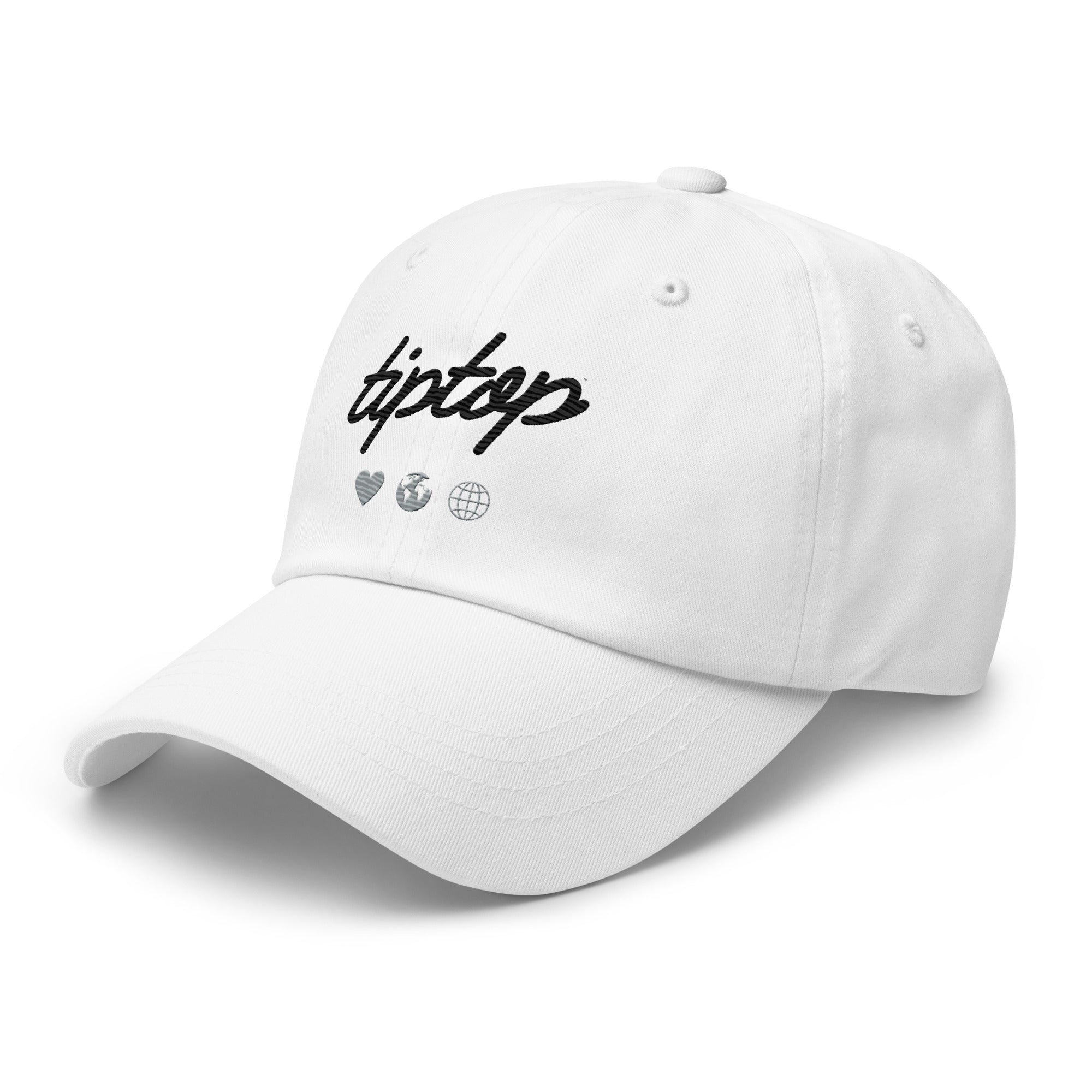 Script Dad Hat (Silver & Black)