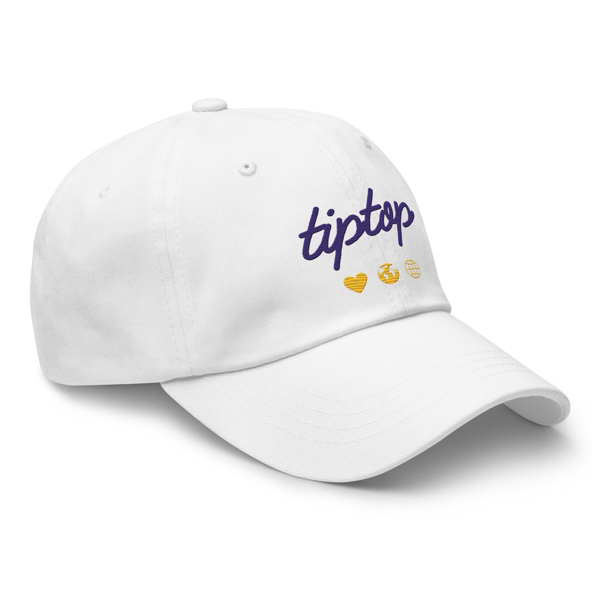 Script Dad Hat (Gold & Purple)