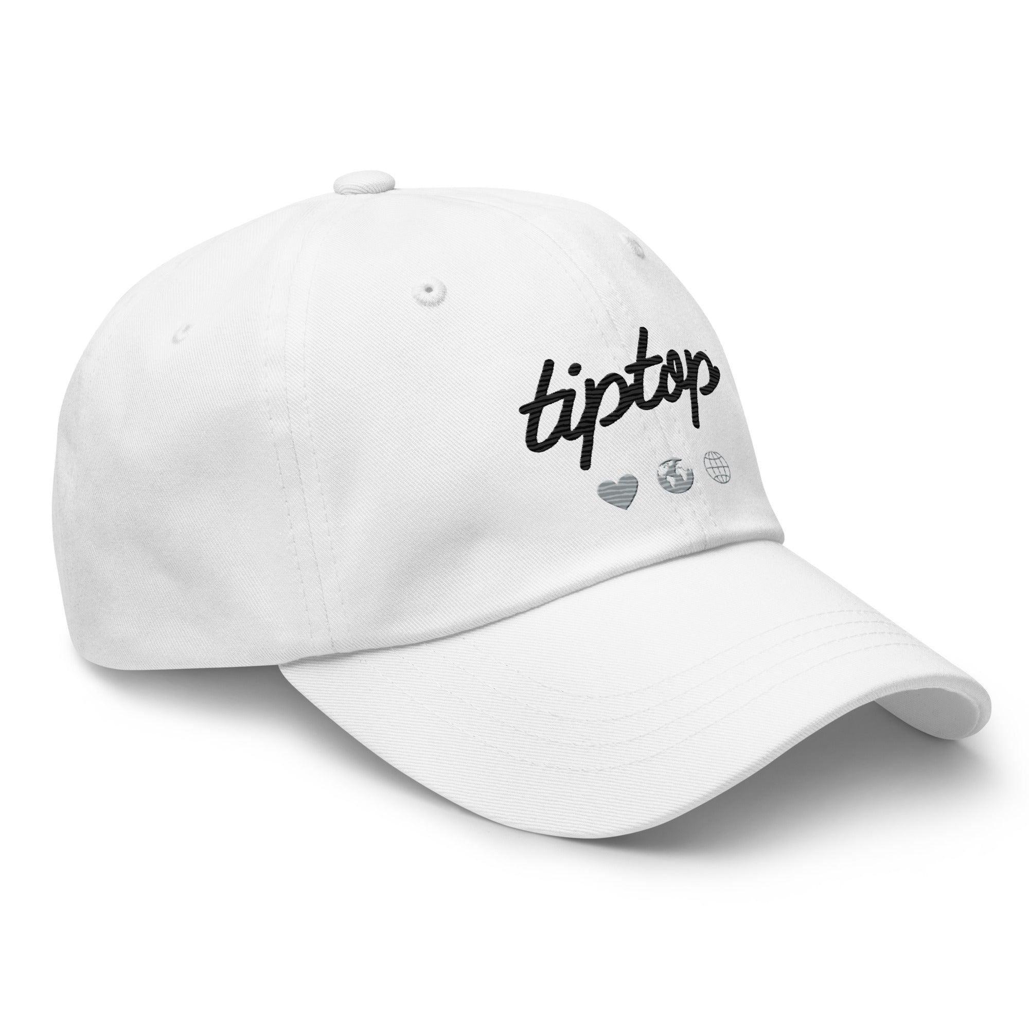 Script Dad Hat (Silver & Black)