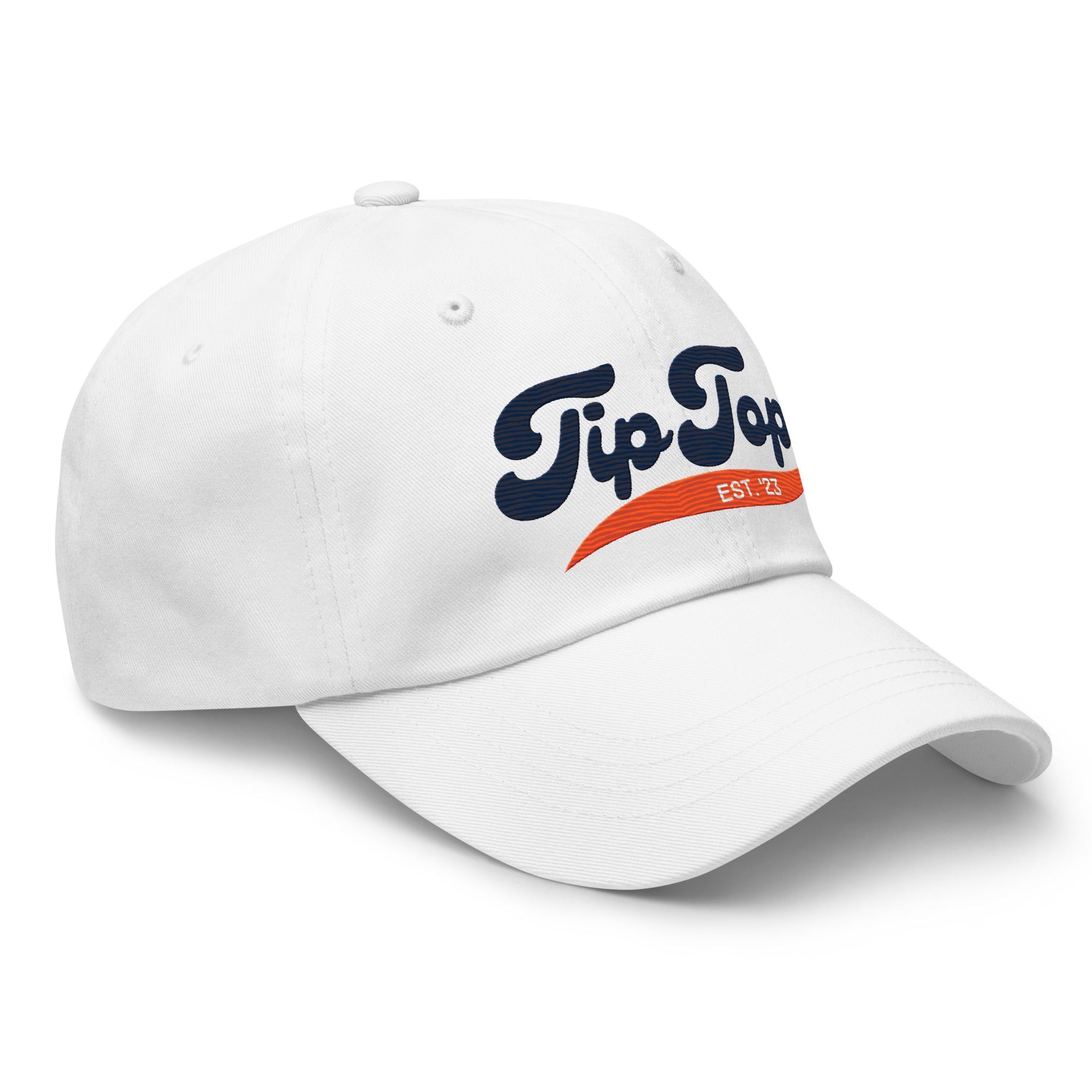 Genty Dad Hat (Orange & Navy Blue)