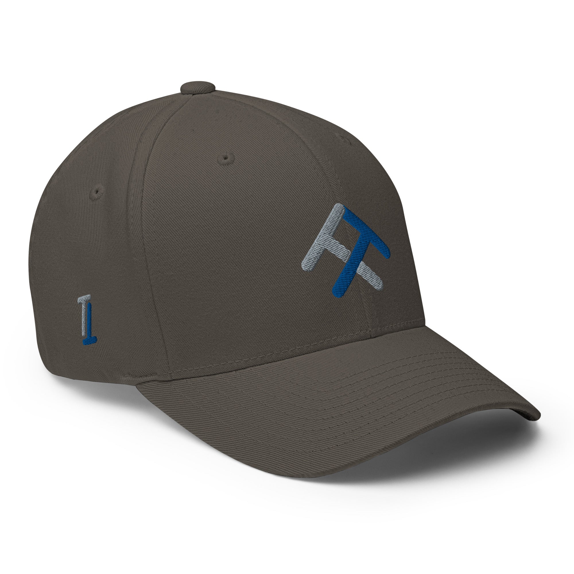 Branded Flexfit (Silver & Navy Blue)