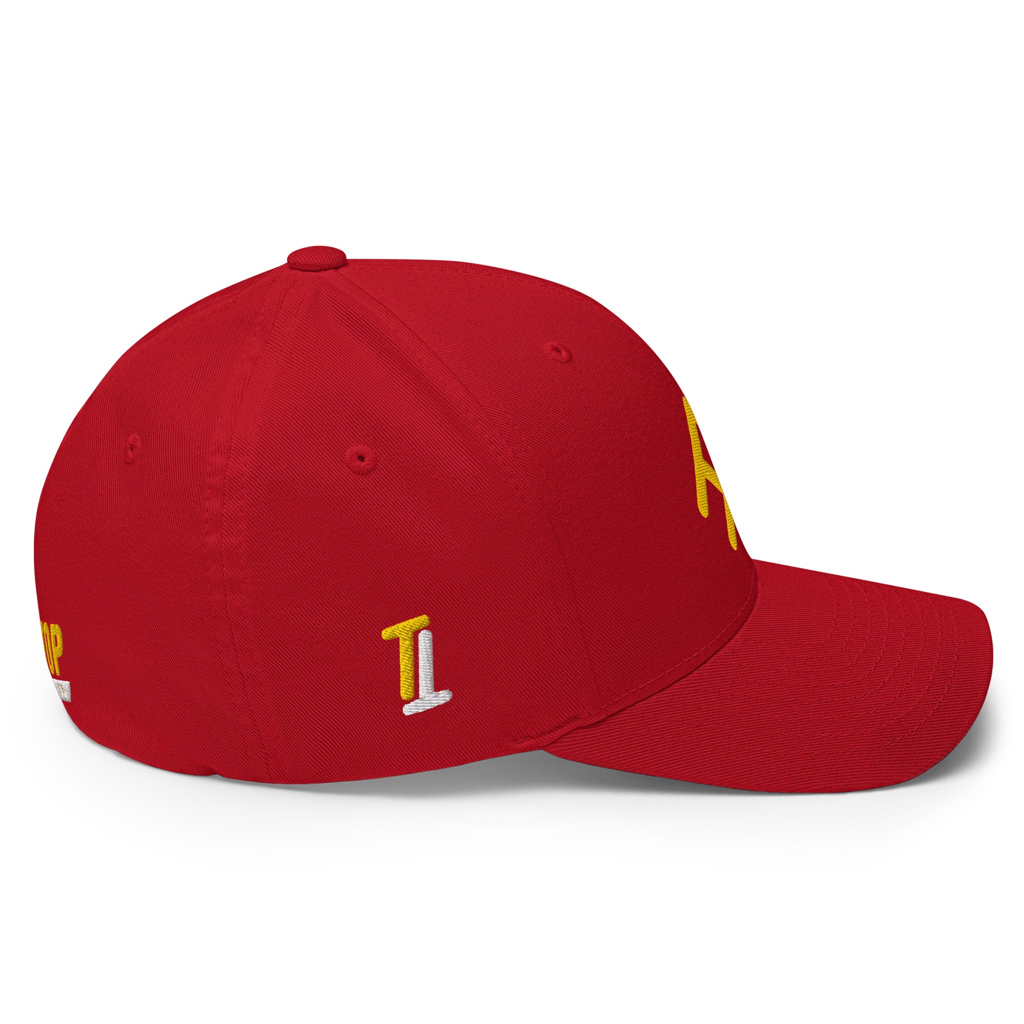 Branded Flexfit (Gold & Red)