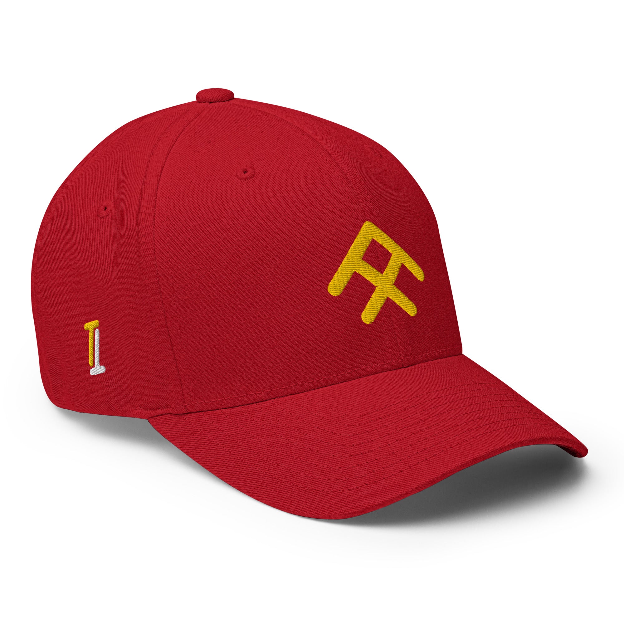 Branded Flexfit (Gold & Red)