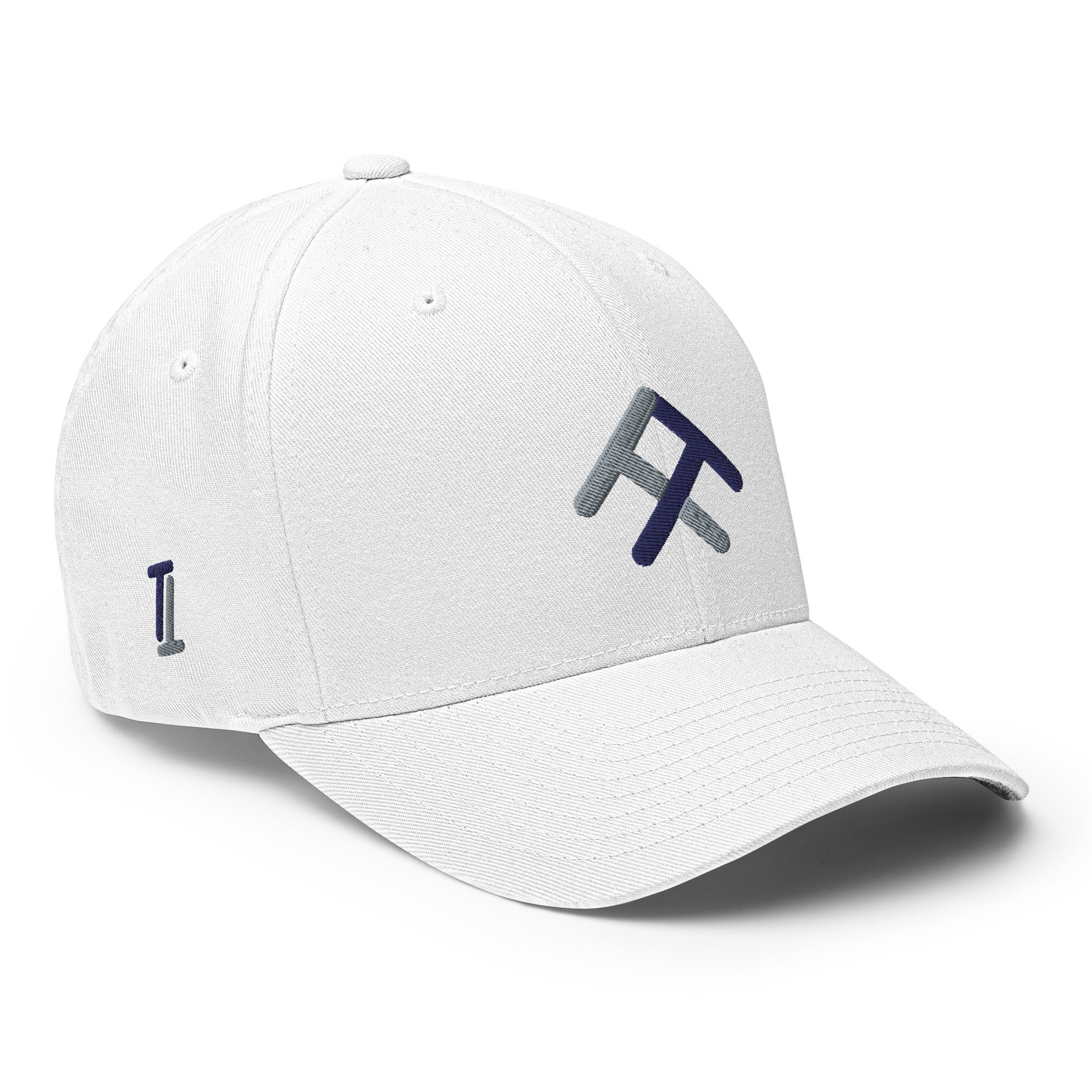 Branded Flexfit (Silver & Navy Blue)