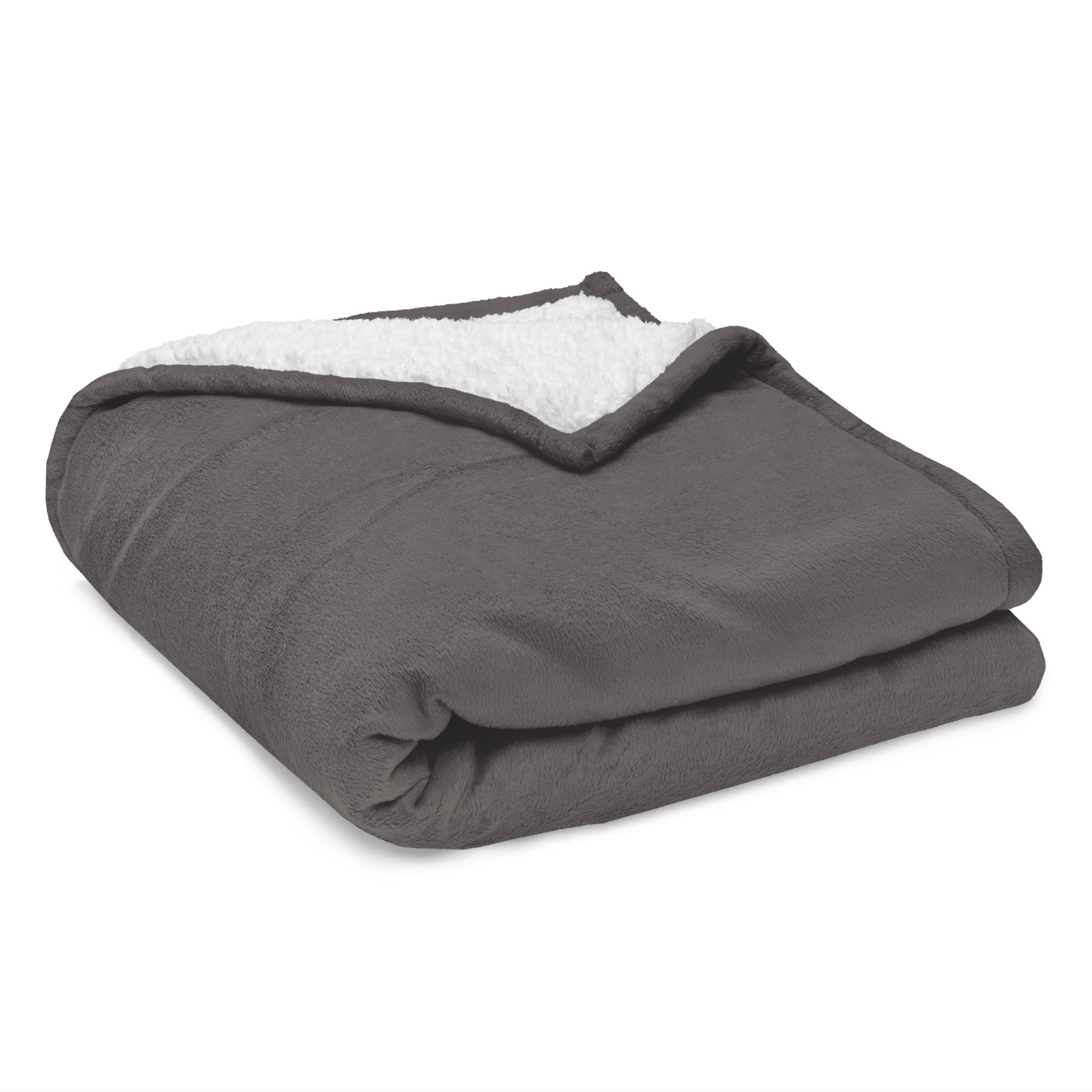 Bold Embroidered Sherpa Blanket