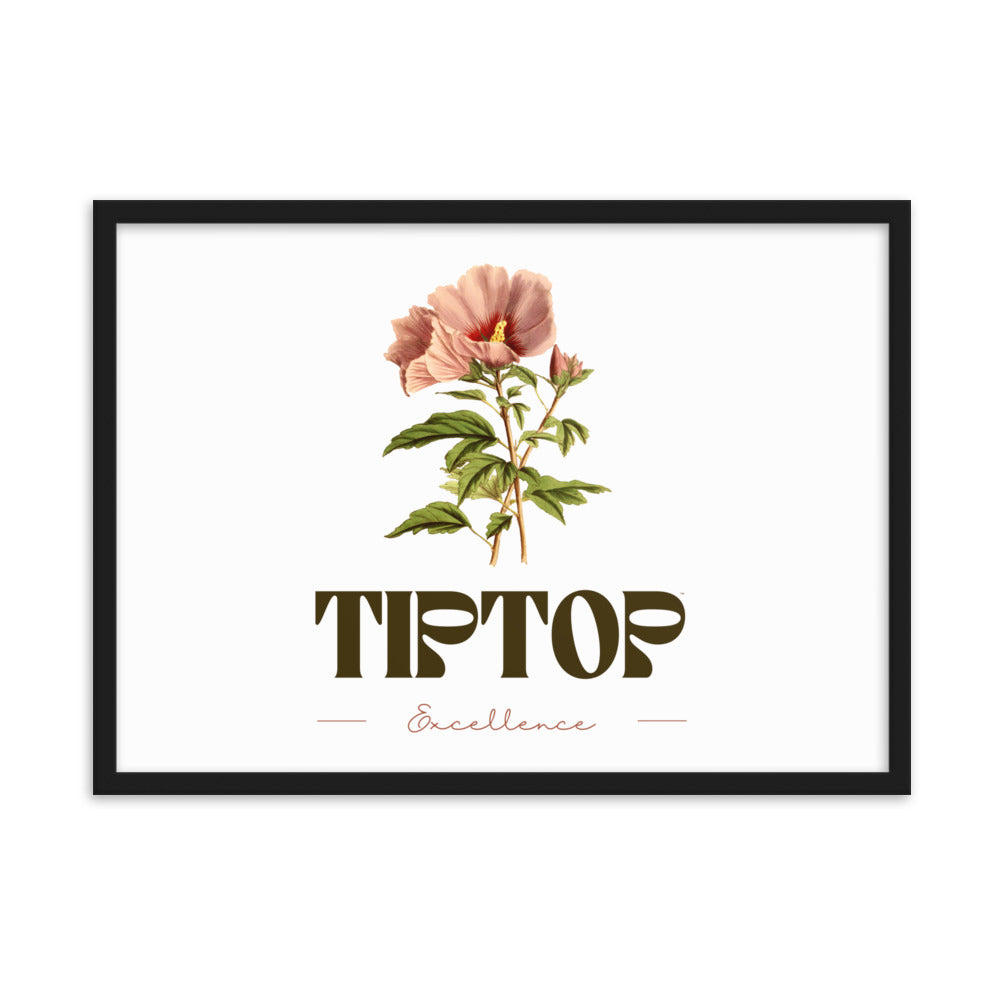 Simple Flower Framed Matte Paper Poster