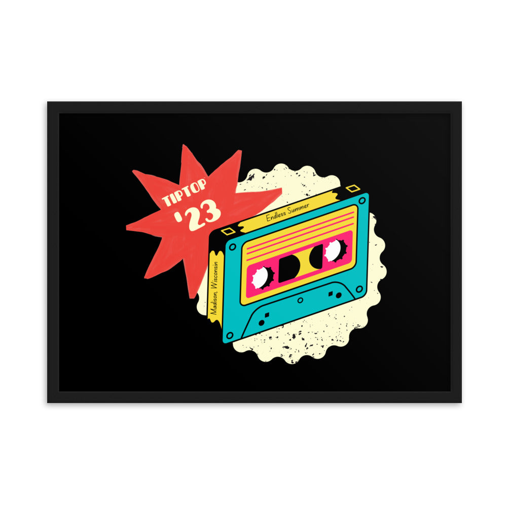 Cassette Framed Matte Paper Poster