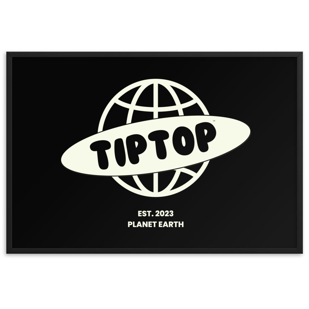 Planet Earth Framed Matte Paper Poster