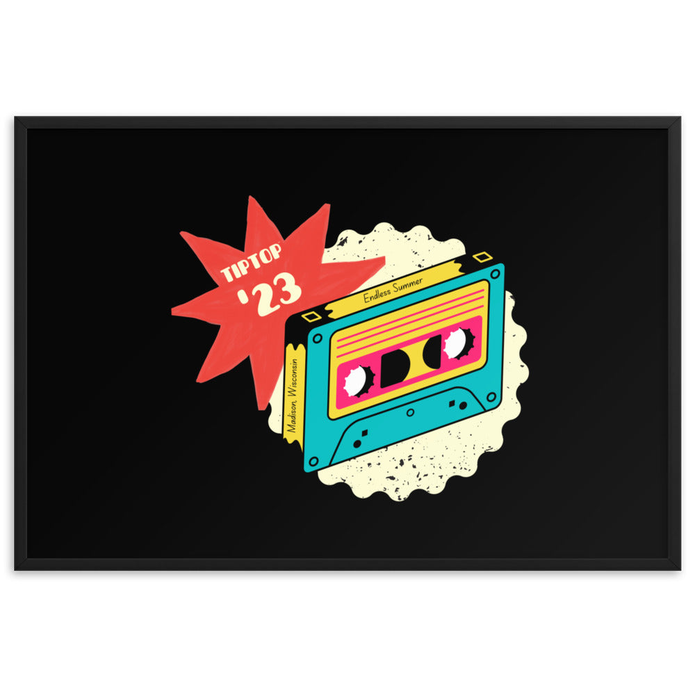 Cassette Framed Matte Paper Poster