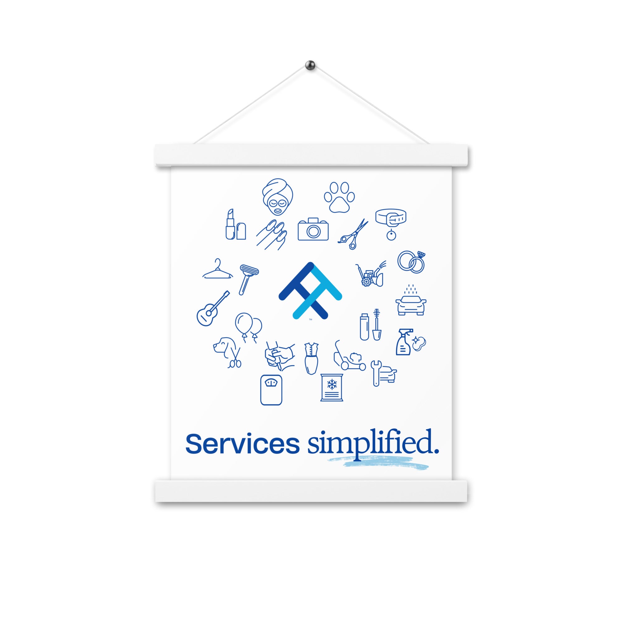 Services Simplified Poster with Hangers