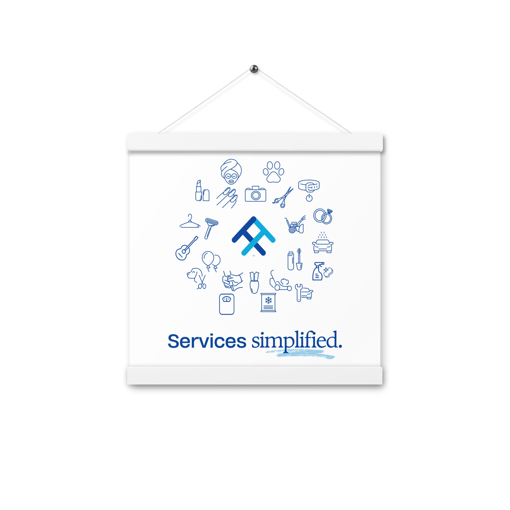 Services Simplified Poster with Hangers