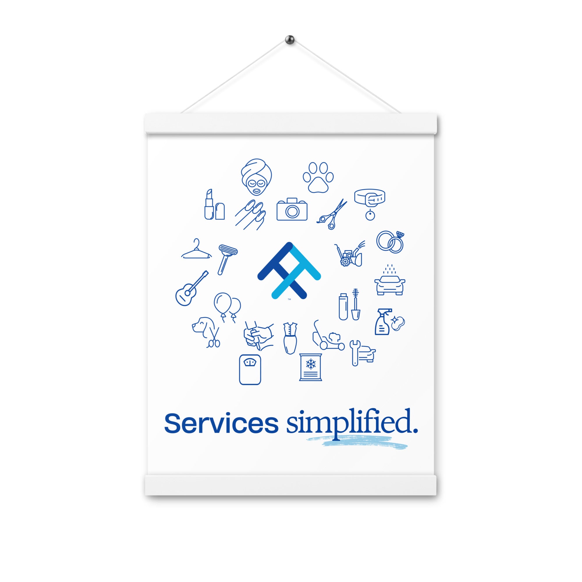 Services Simplified Poster with Hangers