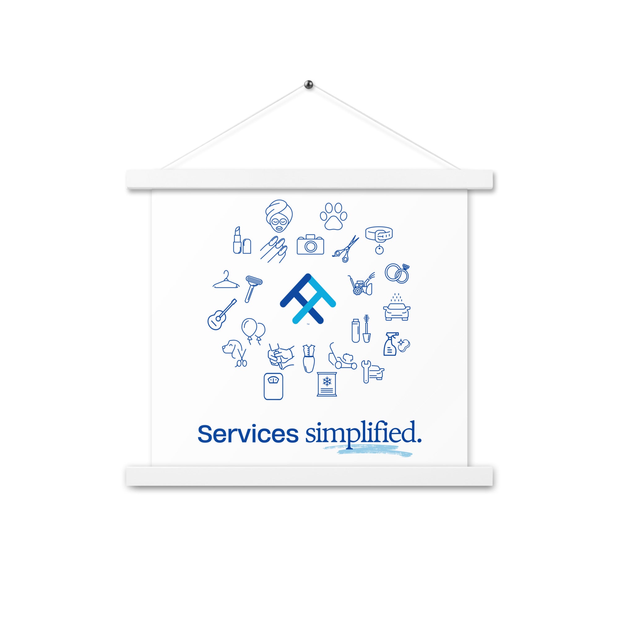 Services Simplified Poster with Hangers