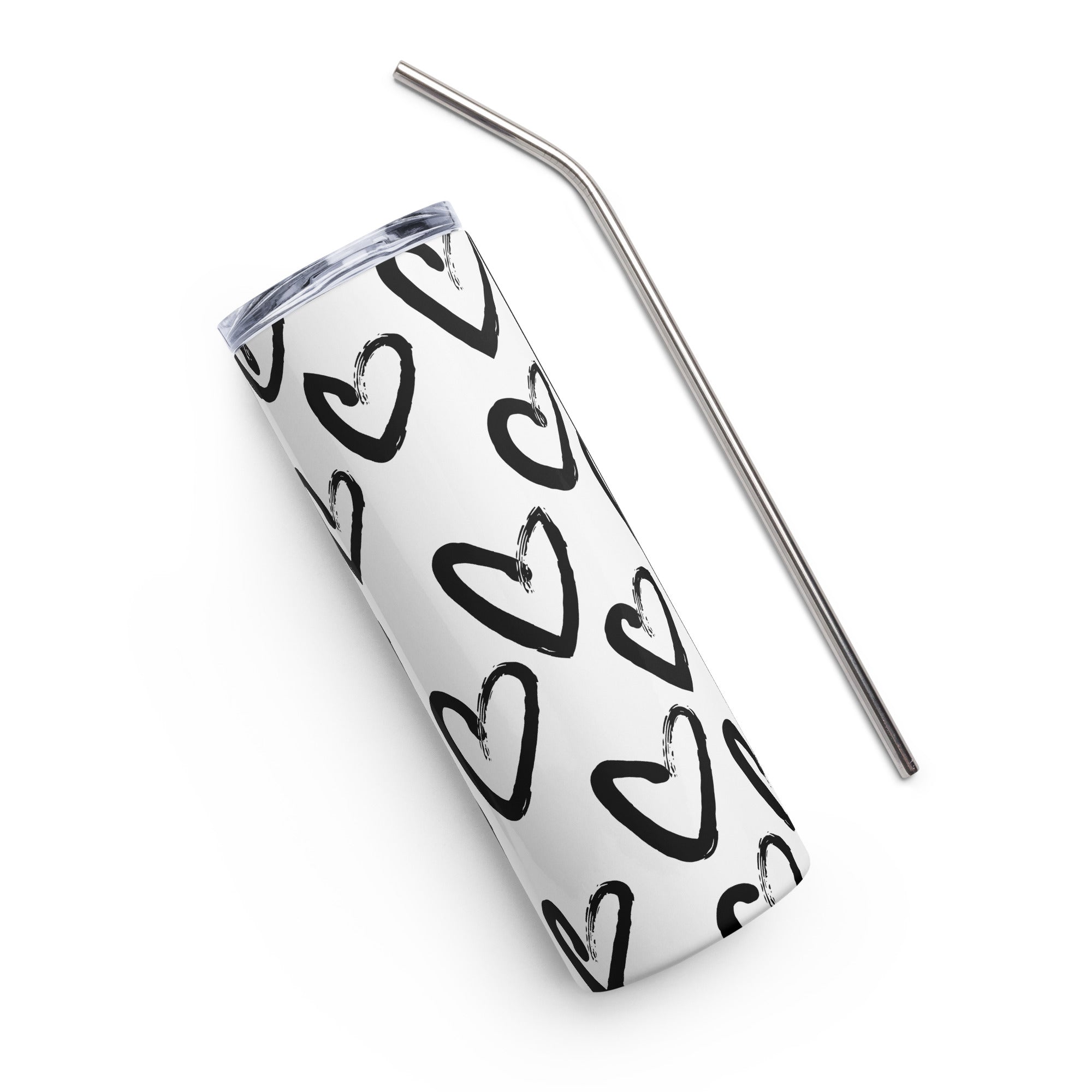 Hearts Stainless Steel Tumbler