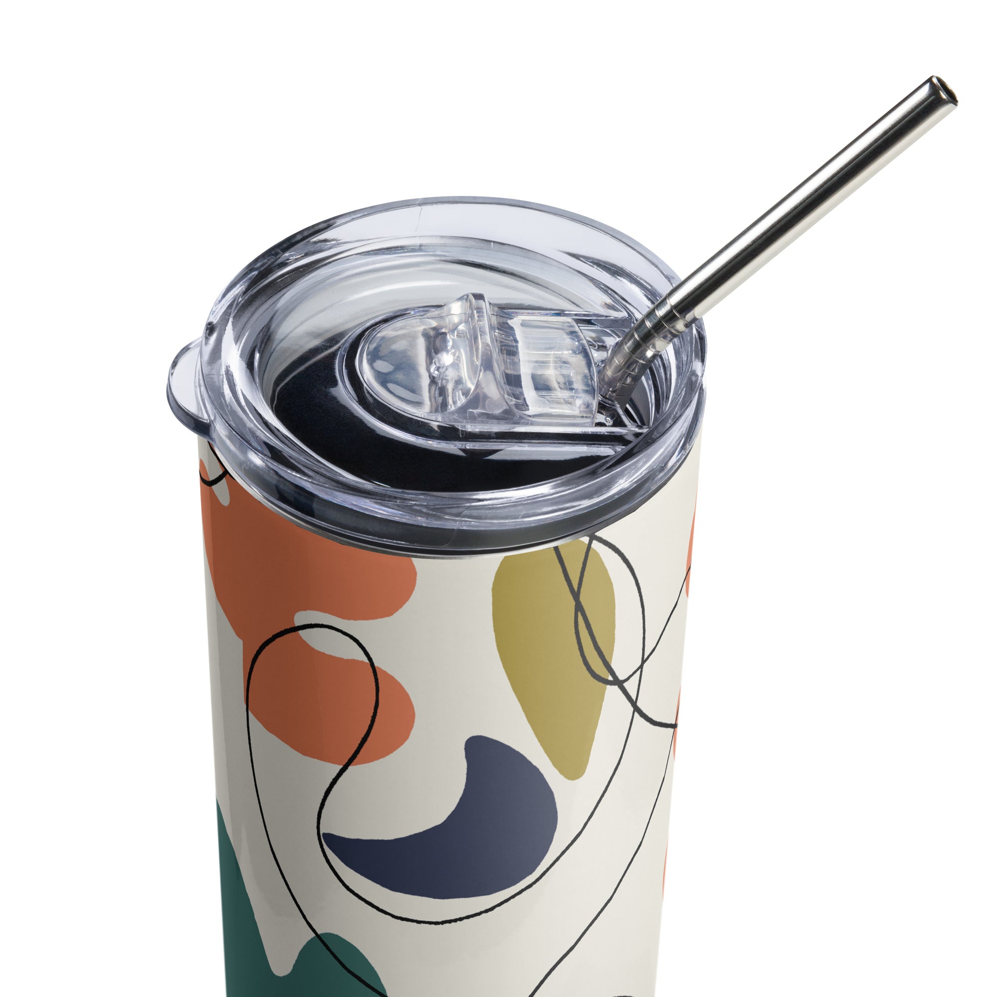 Abstract Stainless Steel Tumbler