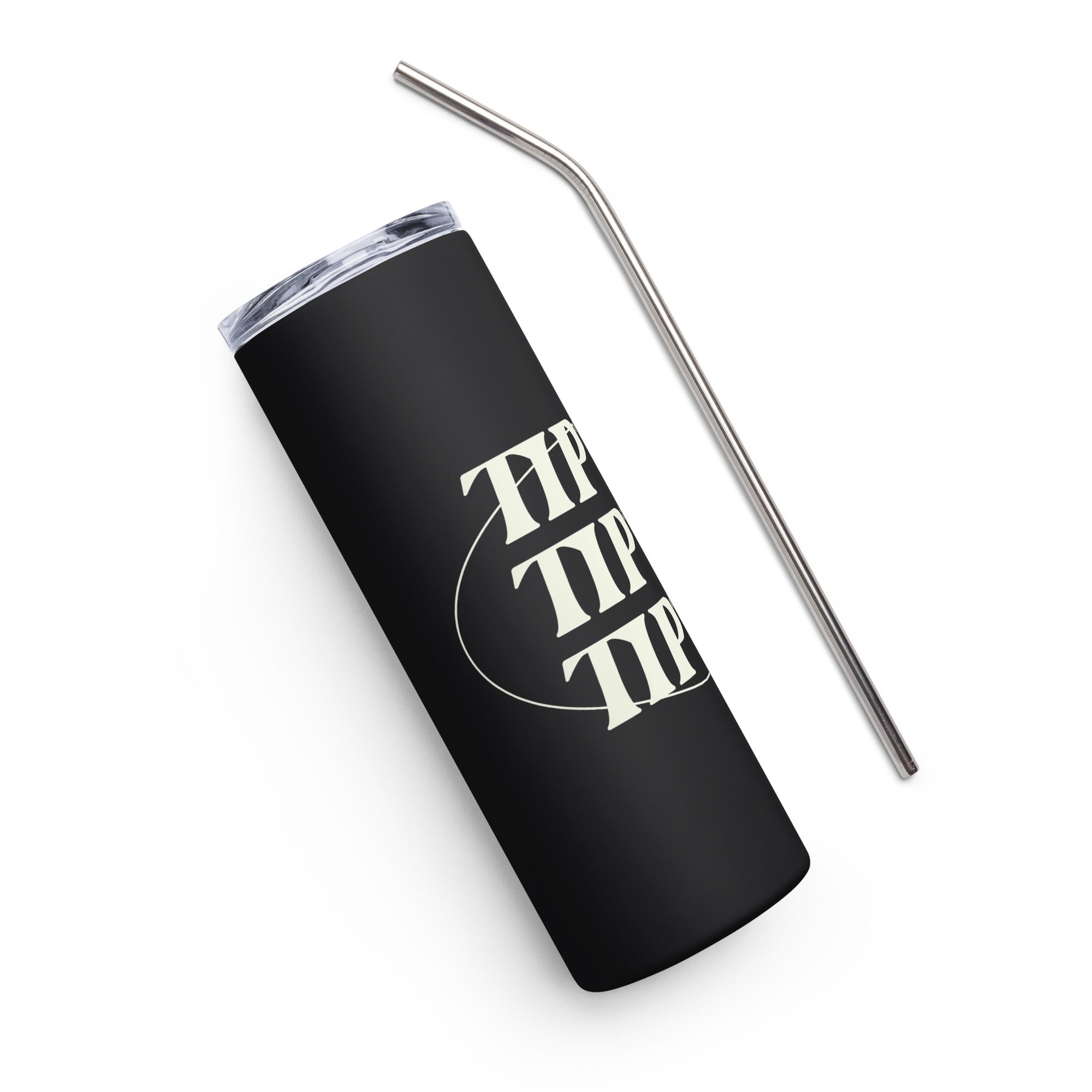 Retro Off White Stainless Steel Tumbler