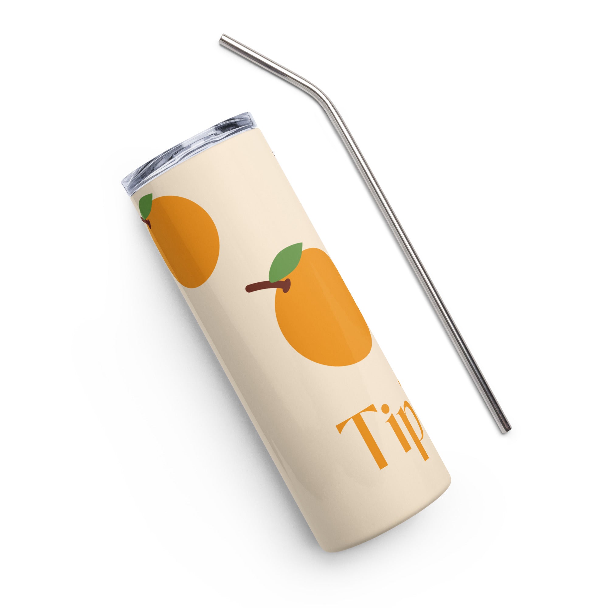 Orange Stainless Steel Tumbler