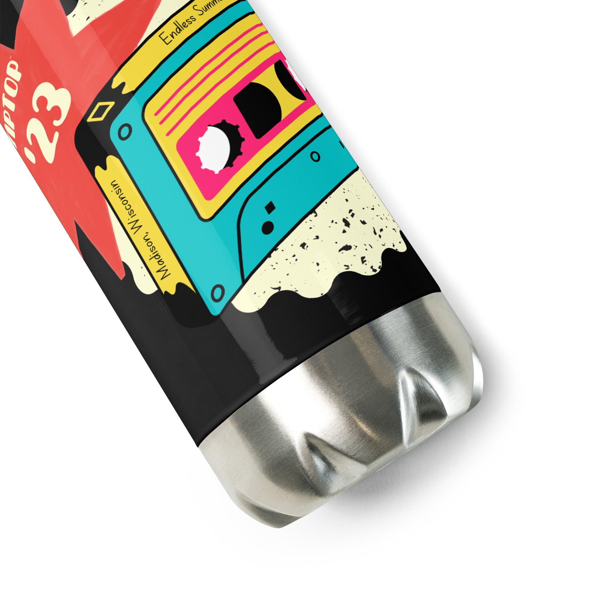 Cassette Stainless Steel Water Bottle