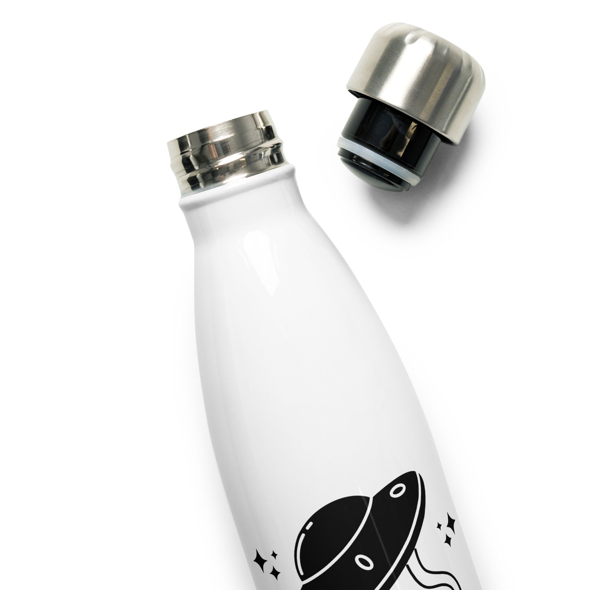 Galactic Stainless Steel Water Bottle Black