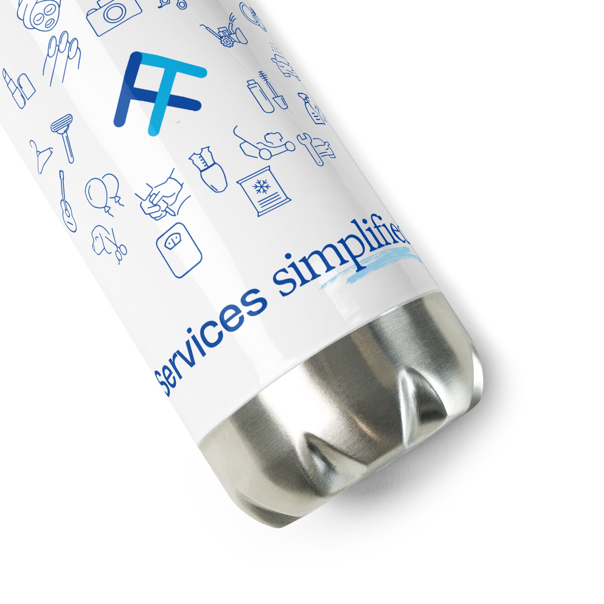 Services Simplified Stainless Steel Water Bottle