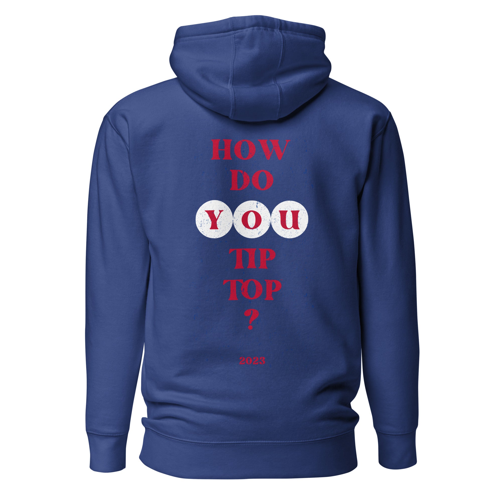 Retro Hoodie (Red & Royal Blue) 2.0