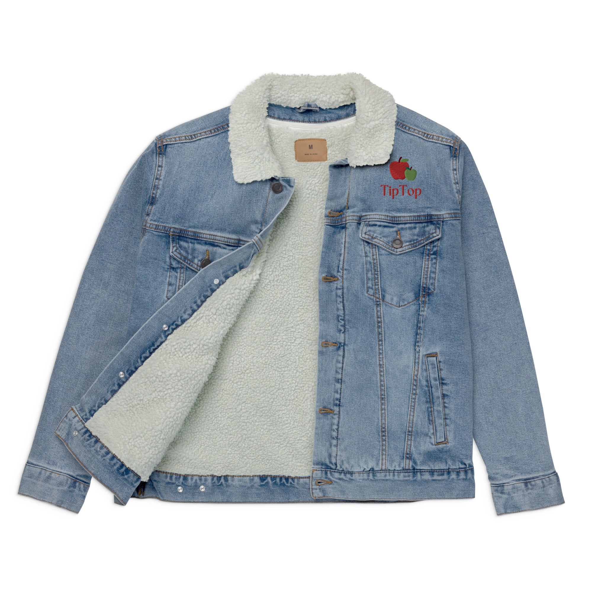 Fruits & Veggies Denim Sherpa Jacket