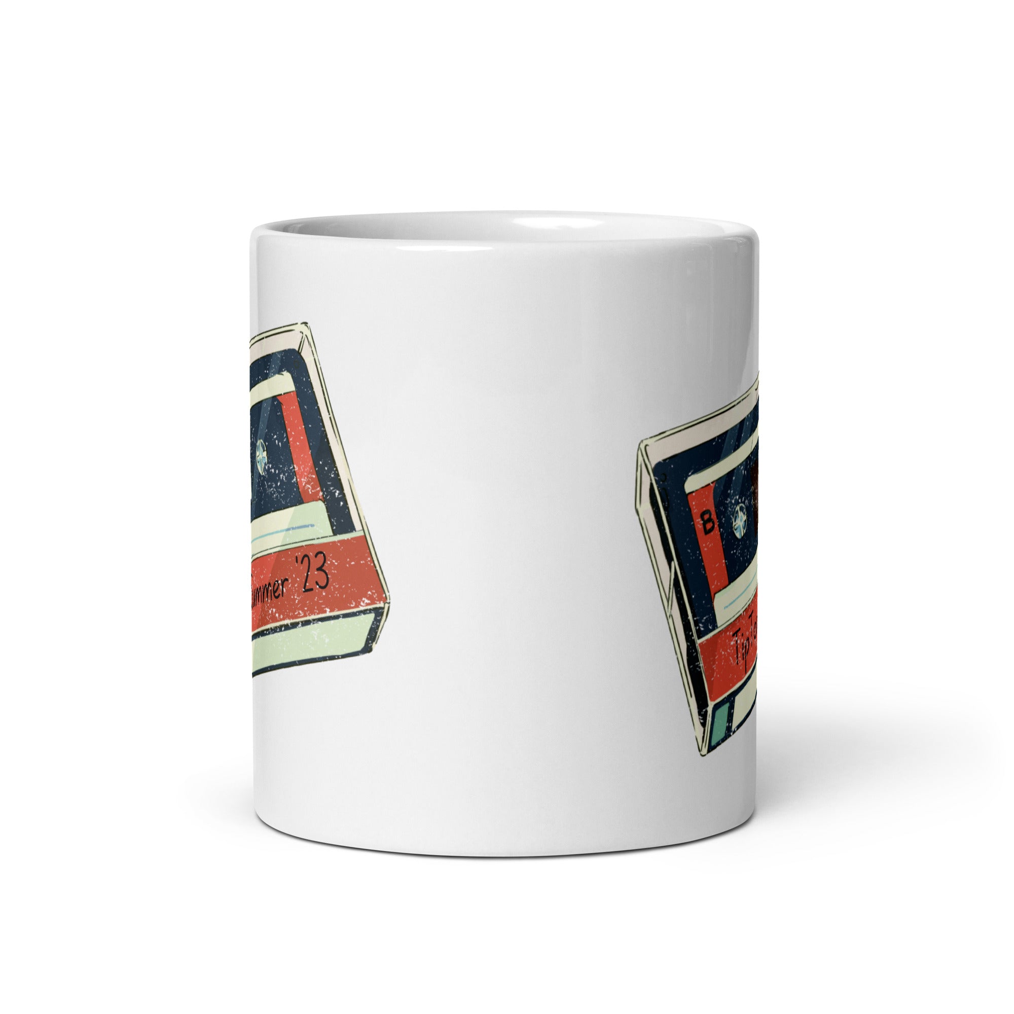 Cassette White Glossy Mug